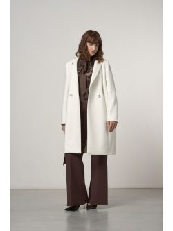 Manteau croisé blanc Grande Taille sp_e1
