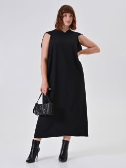 Abito Lungo Curvy Nero 0 Rinascimento Abito Lungo Curvy Nero sp_e1