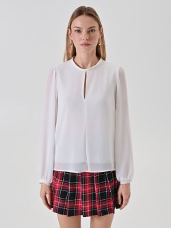Cream Puff-Sleeve Blouse det_2