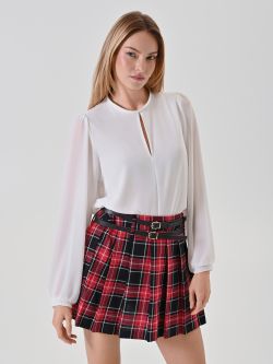 Cream Puff-Sleeve Blouse in_i7