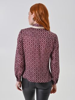 Camicia stampa catene rosso bordeaux det_3