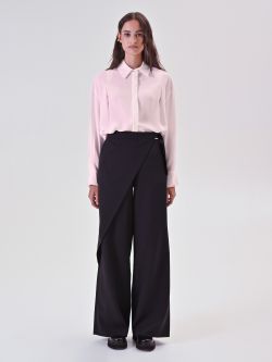 Pantalon noir avec pan et boucle det_1