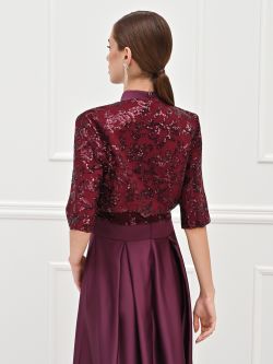 Bolero de lentejuelas burdeos det_3