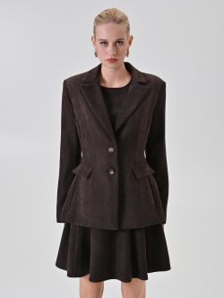 Cordblazer in Schokoladenbraun det_2