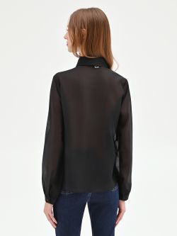 Black Ruffle Blouse det_3