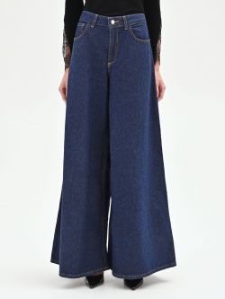Jeans a palazzo blu indaco  det_2