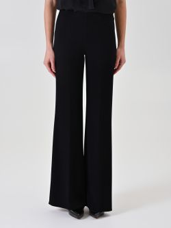 Black Chevron Palazzo Trousers det_2
