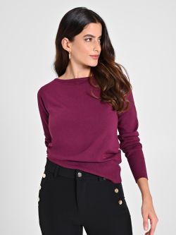 Bordeauxroter Langarmpullover sp_e1