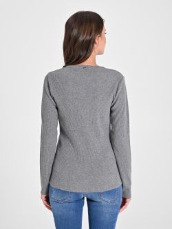 Pull gris Ecotec® à boutons in_i4