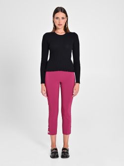 Black Ribbed Jumper det_1