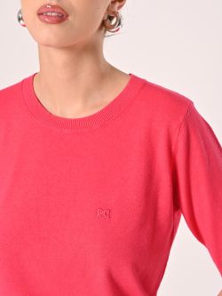 Pull fuchsia à manches courtes in_i5