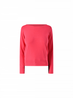 Pull fuchsia encolure bateau det_4