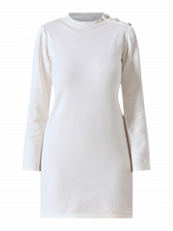 Abito in Maglia Bianco det_4