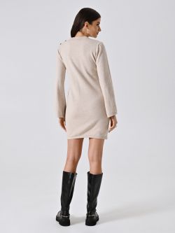 Abito in Maglia Beige det_3
