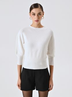 White Sweater with Micro Sequins det_2
