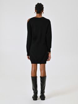Abito in Maglia Rasata Nero det_3