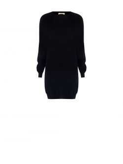 Abito in Maglia Rasata Nero det_4