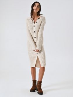 Abito Cardigan Panna in Maglia  in_i7