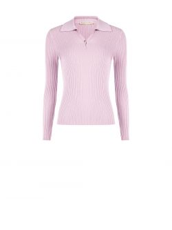 Polo in Maglia Rosa Malva det_4