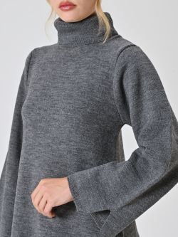 Strickkleid in Dunkelgrau in_i5
