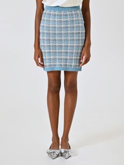 Woven Wool and Alpaca Blend Skirt det_2
