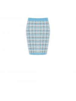 Woven Wool and Alpaca Blend Skirt det_4