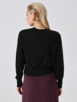 Cardigan Nero in Maglia det_3
