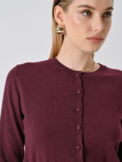 Cardigan Bordeaux in Maglia in_i5