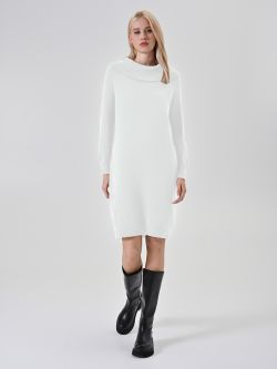 Robe pull cocon crème in_i7