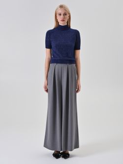 Maglia Blu Lurex Maniche Corte det_1