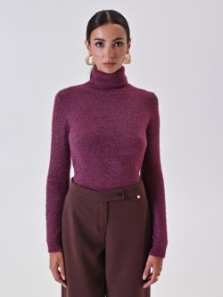 Dolcevita Bordeaux Lurex det_2