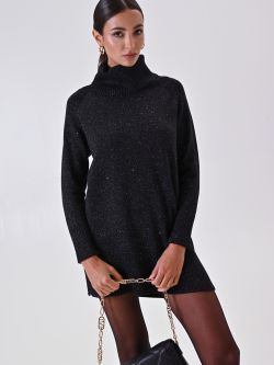 Abito in Maglia Nero Lurex & Micropaillettes sp_e1