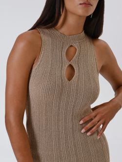 Top in Maglia Oro Lurex in_i5