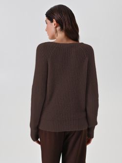 Chocolate Crewneck Jumper 3 Rinascimento Chocolate Crewneck Jumper det_3