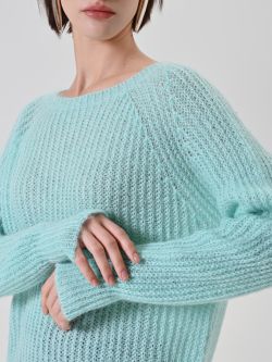 Mint Green Mohair-Blend Sweater 4 Rinascimento Mint Green Mohair-Blend Sweater in_i5