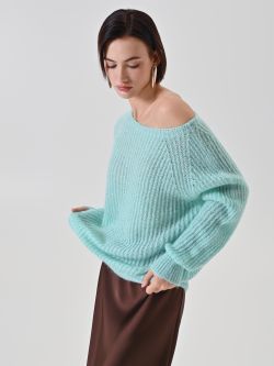Mint Green Mohair-Blend Sweater 5 Rinascimento Mint Green Mohair-Blend Sweater in_i7