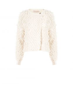 Cardigan écru en maille bouclée det_4