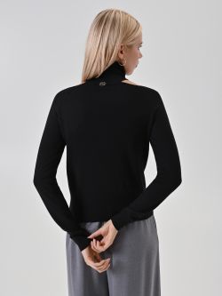 Maglia nera con dettaglio choker det_3