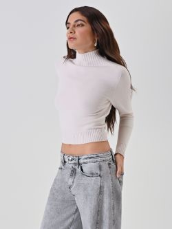 Pull cropped crème in_i7