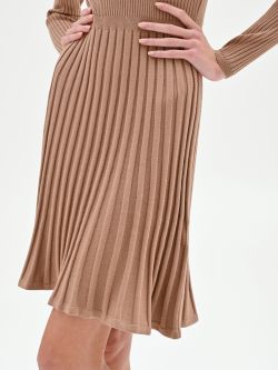 Abito in maglia cammello  in_i5