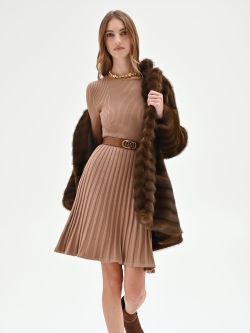 Abito in maglia cammello  sp_e1