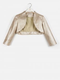 Basic shrug in faux leather, gold 