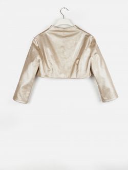 Basic shrug in faux leather, gold 