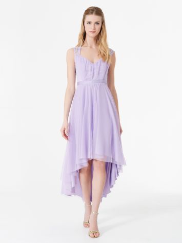 Rinascimento atelier-Kleid aus Spitze und Tüll in Lilla Atelier-Kleid aus Spitze und Tüll in Lilla Rinascimento