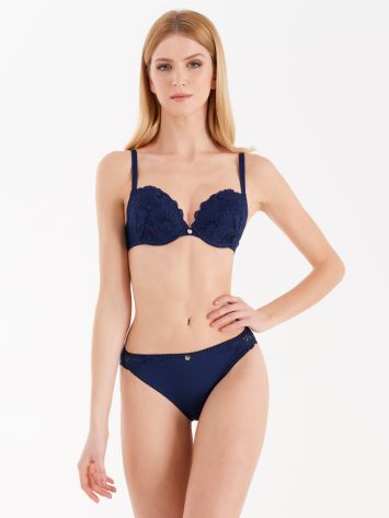 Verona Lace Push-up Bra Verona lace push-up bra, blue Rinascimento