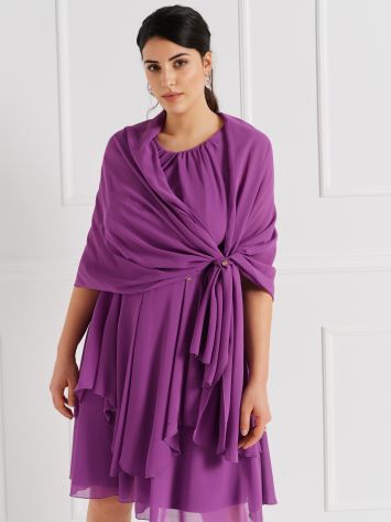 Curvy Stole in Georgette Fabric  Rinascimento