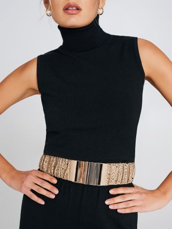 Elastischer Gürtel mit Strass  Rinascimento