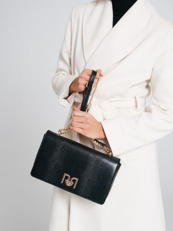 Shoulder bag with central logo.  Rinascimento