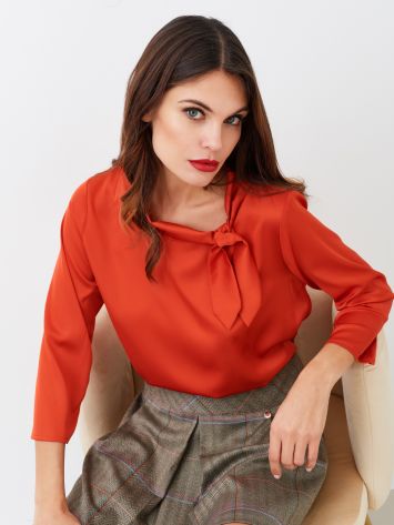 Blusa color Zucca  Rinascimento