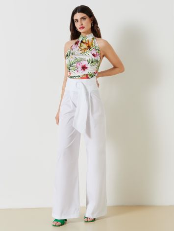 Palazzo Trousers with Belt   Rinascimento